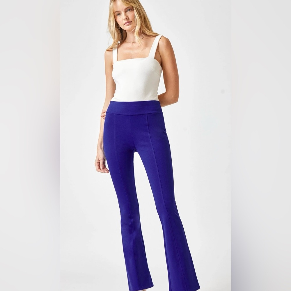 Dear Scarlett Stretch Pull-On Royal Blue Flare Pants